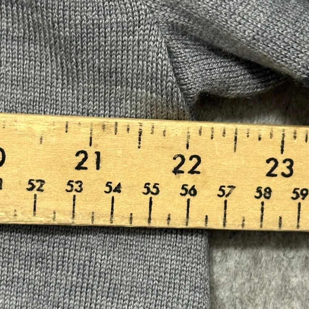 Banana Republic Sweater Mens XL Gray 100% Merino Wool Crew Neck‎ Pullover
